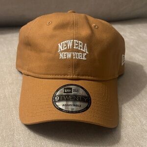 New Era cap Brown New York adjustable hat - duck material OSFM